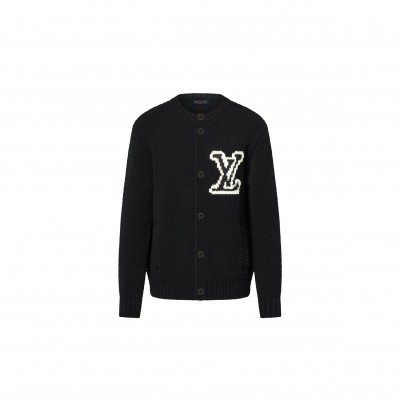 LOUIS VUITTON CHUNKY INTARSIA SIGNATURE CARDIGAN 1AJBXU